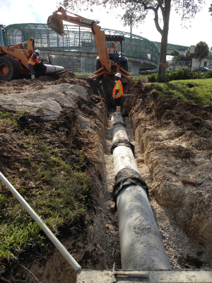 Undergroud Sewer construction - Palm Beach, FL
